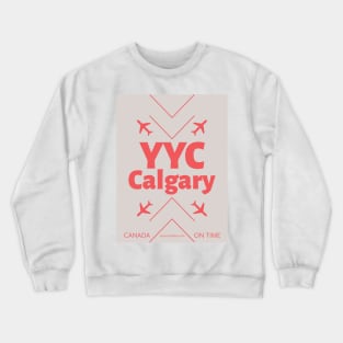 YYC Calgary aviation code 4102021 Crewneck Sweatshirt